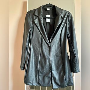Black Faux Leather Jacket